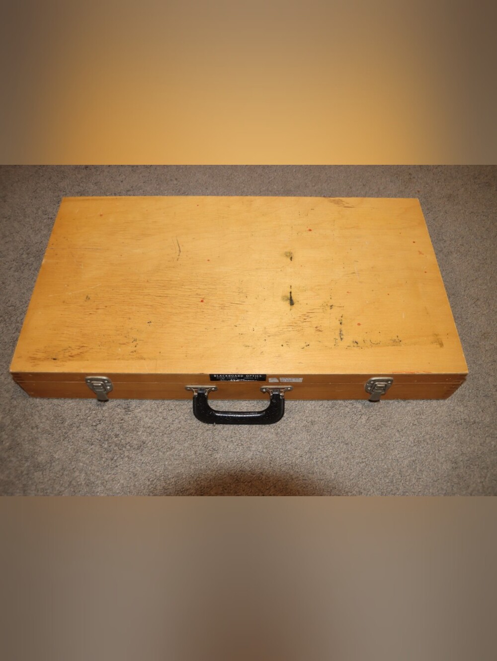 Blackboard Optics Klinger Scientific Wooden Carry Case (25"×14"×3")